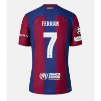 Barcelona Ferran Torres #7 Replica Home Shirt 2023-24 Short Sleeve